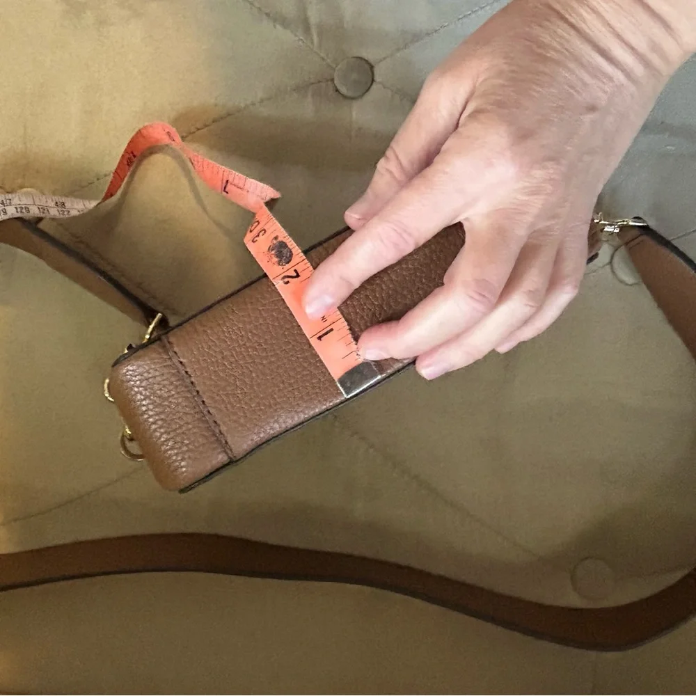 Michael Kors Jet Set Small Double Zip Camera Bag Studded Leather Purse Bag - Picture 4 of 8